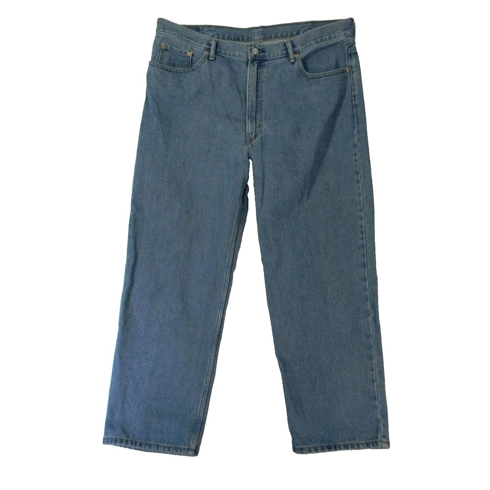 Levi's 550 jeans Mens 42 x 30 Relaxed Fit Straight blue denim pants cotton retro